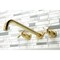 Kingston Brass KS8047BEX Wall Mount Tub Faucet, Brushed Brass KS8047BEX - alternate 2